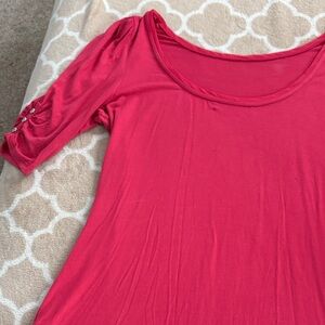 Elegant 3/4 Sleeve Pink Top WHBM